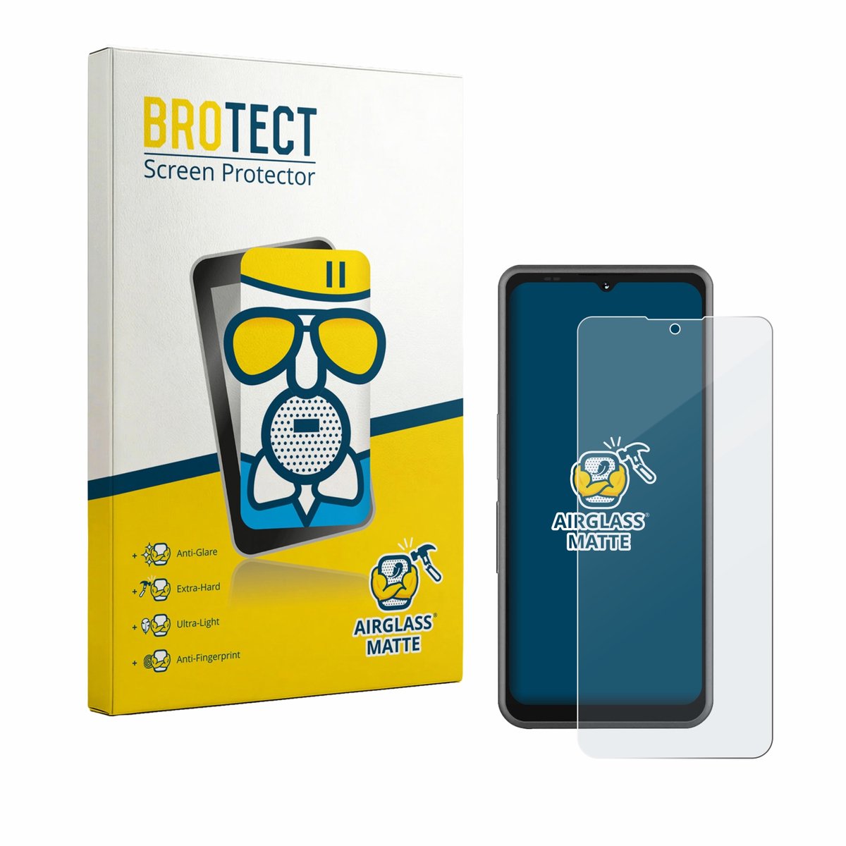 BROTECT - Screenprotector voor Sonim XP Pro E - Folie Beschermfolie Beschermglas matte