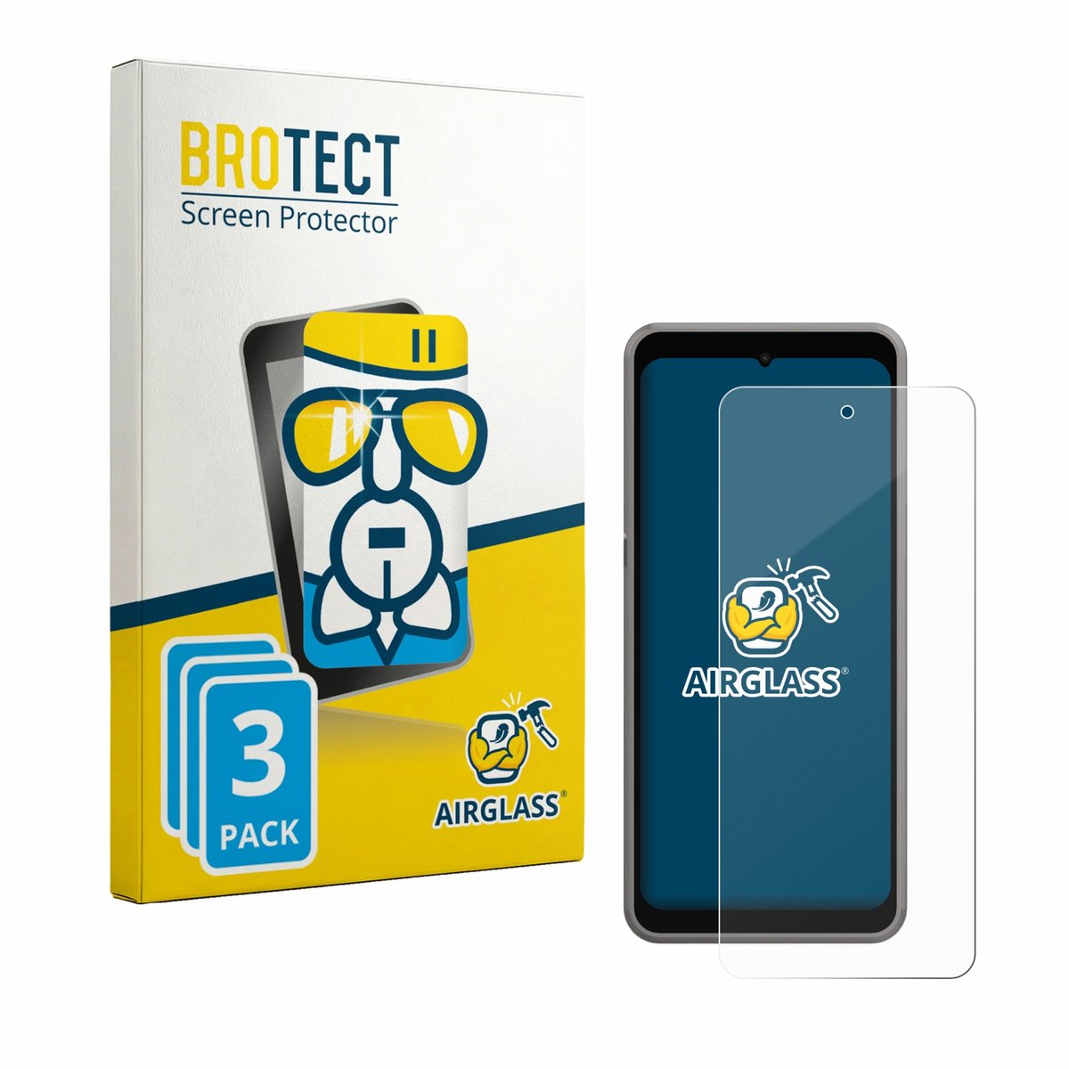 Screenprotector 3 Stuks voor ingenico Axium NX8 Beschermglas transparant