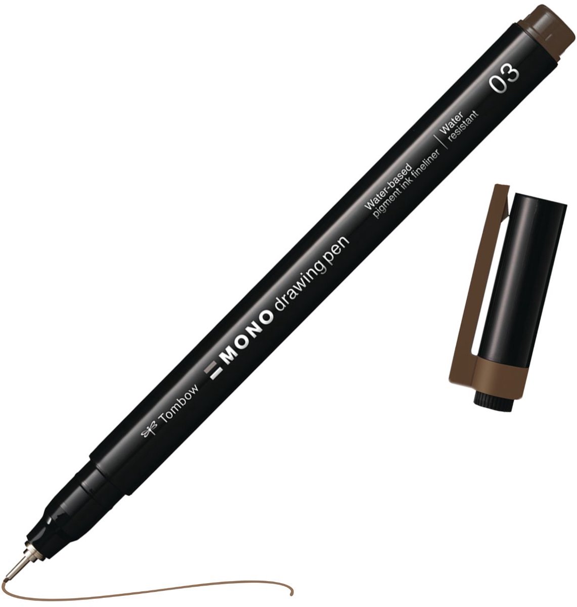 Tombow Mono Fineliner - 03 - 0.38 mm - Fijne punt - Bruin