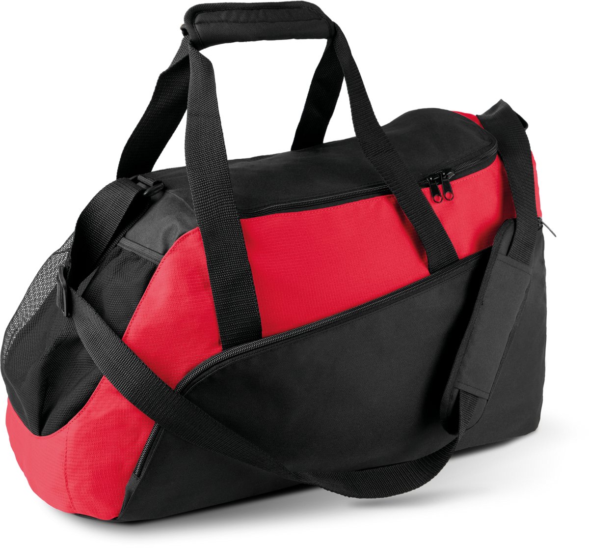 Sporttas - Sporttas - Schouderriem - Ruim Hoofdvak - Sport - zwart / rood