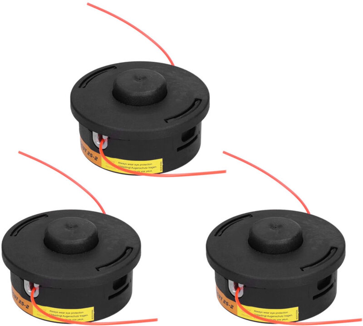 3-delige vervangingsset geschikt voor trimmerkoppen van STIHL 25-2 FS90 FS100 FS110 FS130 FS250 FS56