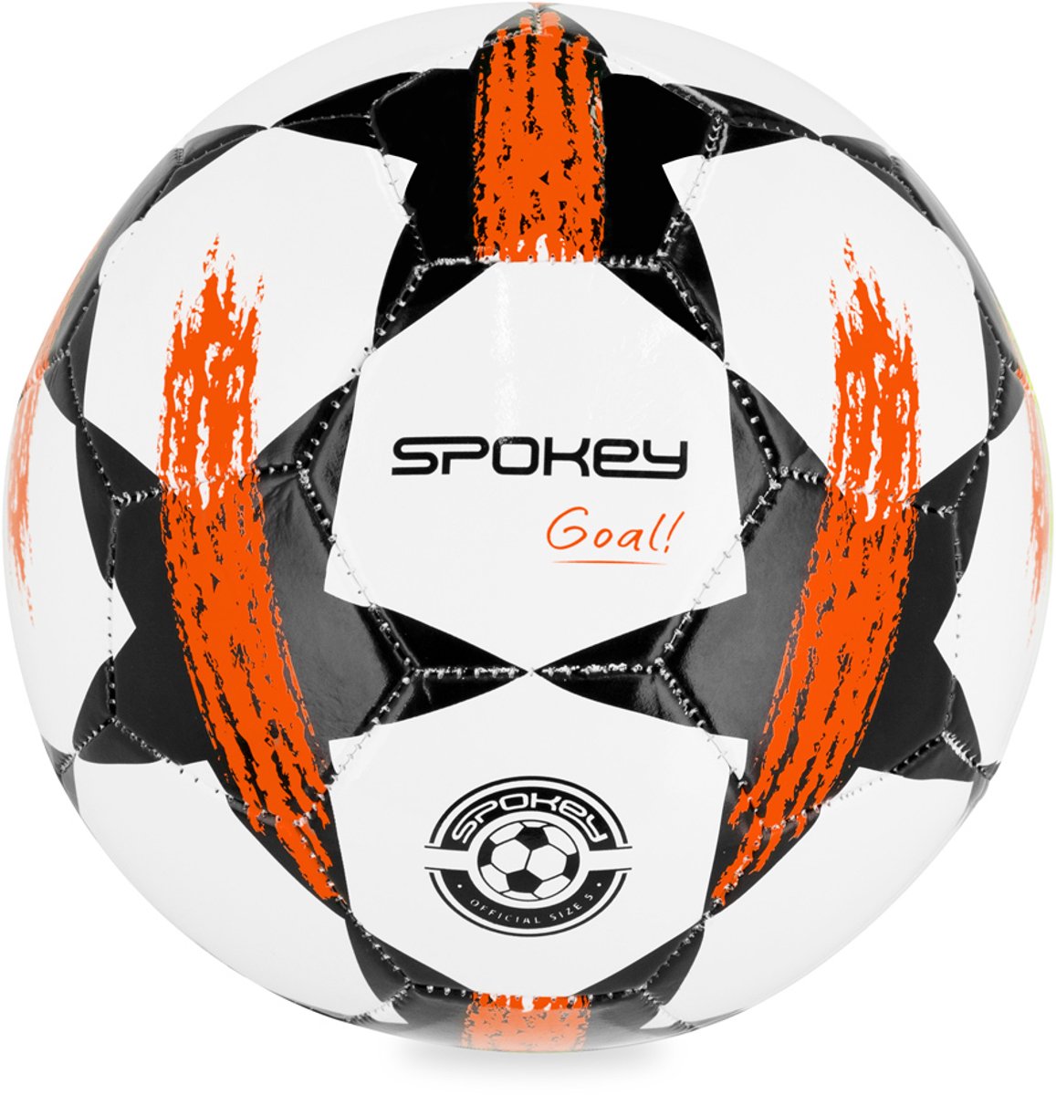Spokey GOAL Voetbal - Rood - Maat 5 - PVC - 32 machinegestikte panelen