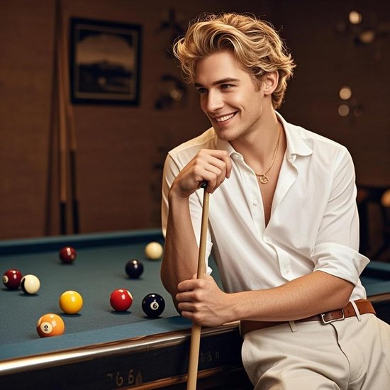 Biljartkeu Set - Poolkeu Snookerkeu - Spel Verbeteren - 3/4 Split Ontwerp - 102 mm Kop - Zwart — afbeelding 5