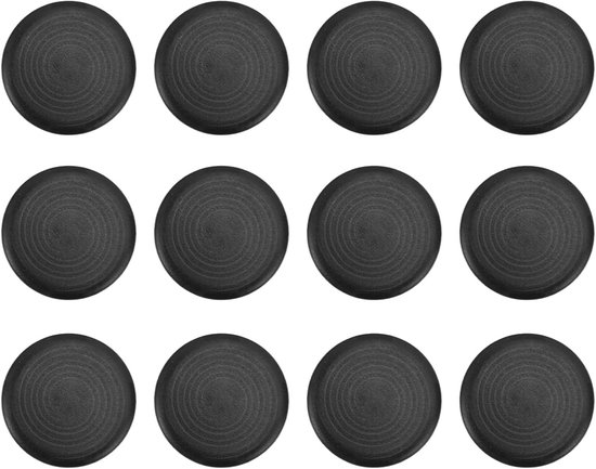 Knopafdekking Set - Vervanging Knoppen - Verbeterde Grip - Mat Anti-slip Ontwerp - 12 Stuks - Zwart — afbeelding 3