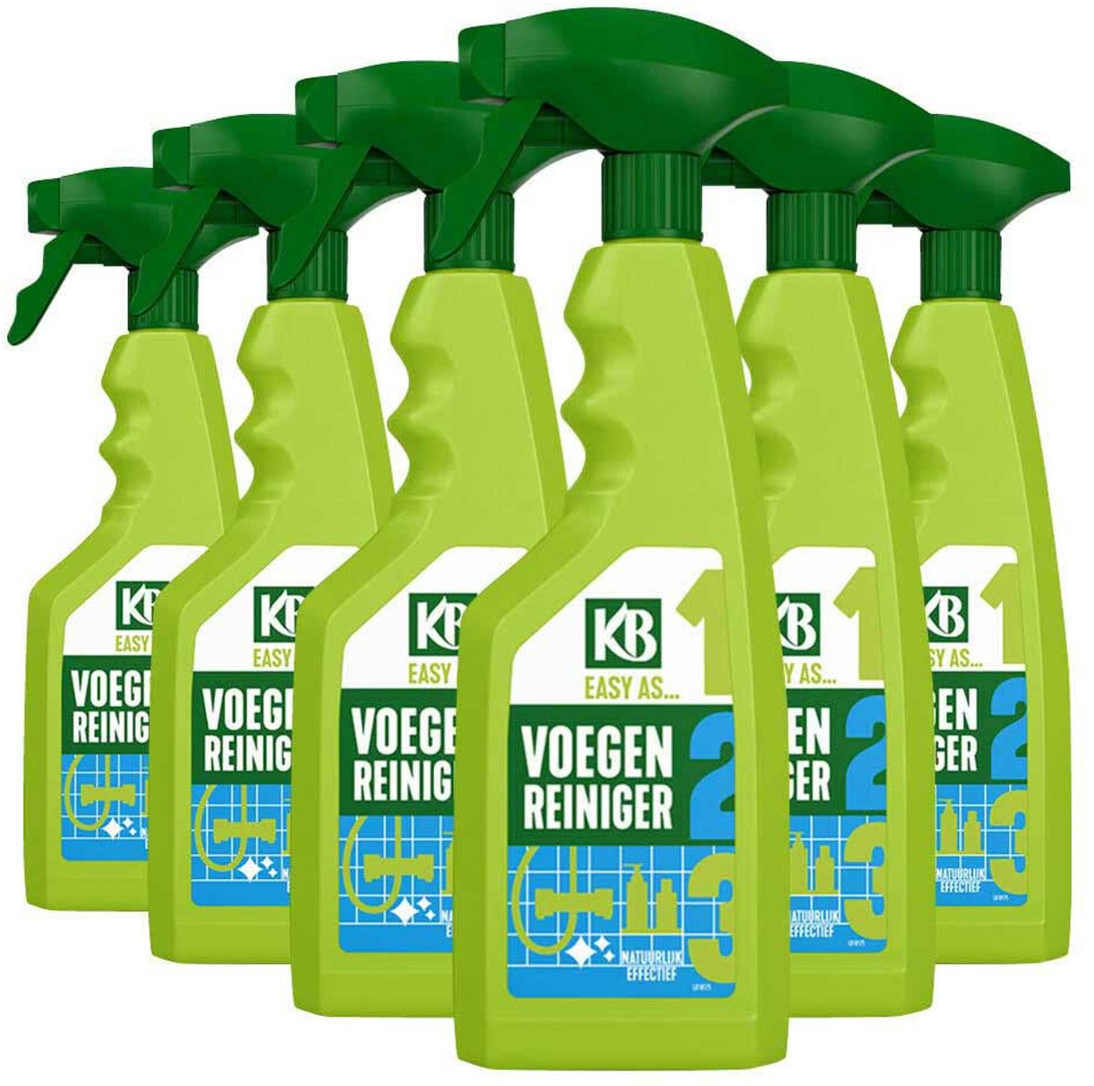 KB Easy - Voegenreiniger Spray - 6 x 500 ml - Voordeelverpakking