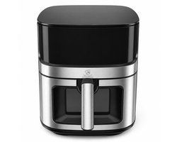 Royal Swiss® Airfryer XL 8L – Heteluchtfriteuse – Air Fryer 1500W – Touchscreen Frituurtoestel PFAS-vrij – Grijs