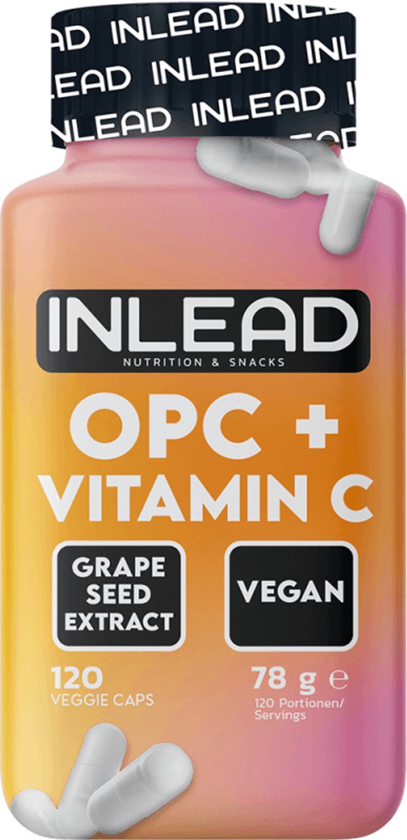 Inlead OPC + Vitamin C (120 Caps) Unflavoured - Vitaminen, mineralen & gezondheid - Kruiden