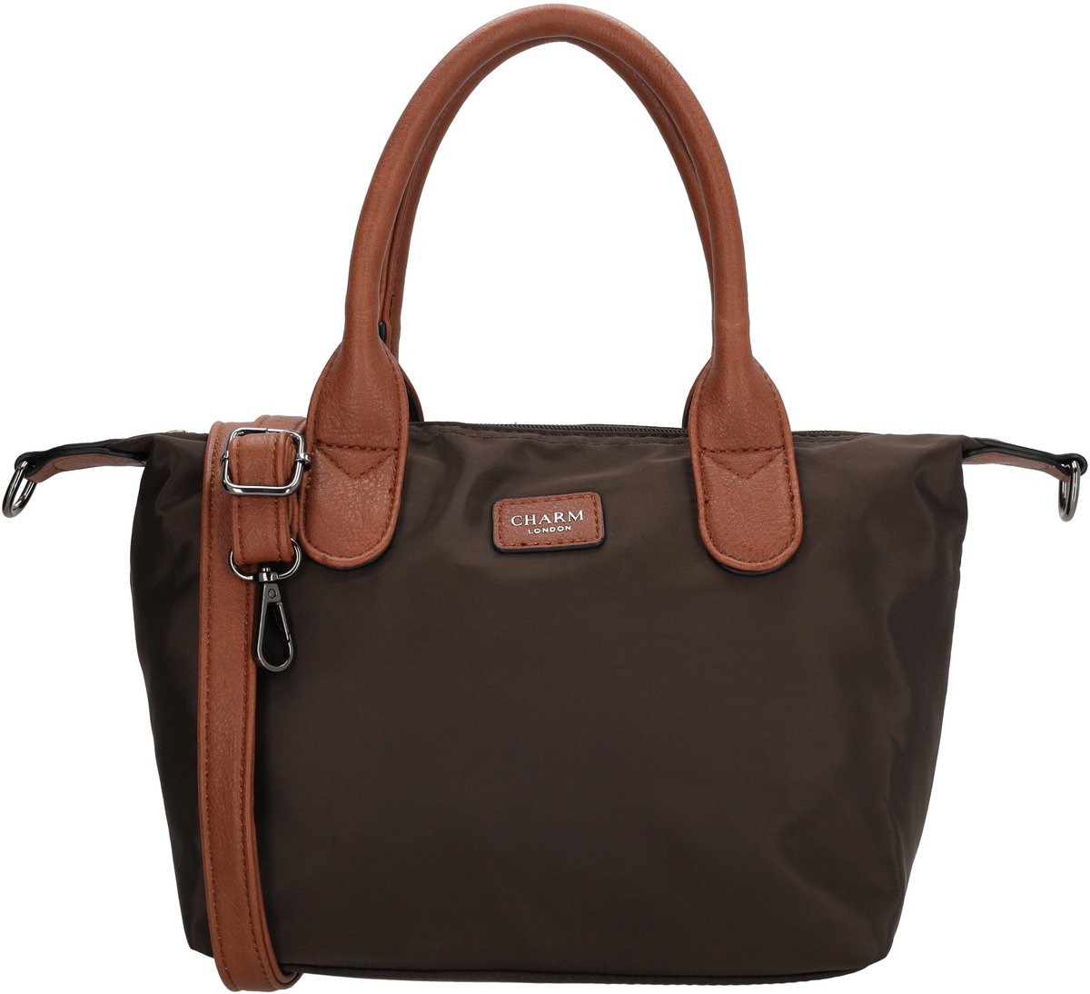Charm London Buckingham Handtas Crossbody Schoudertas Medium - Donkerbruin