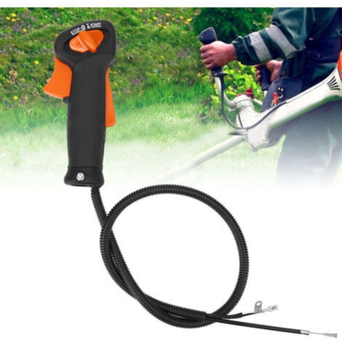 Vervanging van de gashendel geschikt voor Stihl FS120, FS200 en FS250 grasmaaiers.