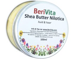 Nilotica Shea Butter 100ml Blik - Huid en Haar - Ongeraffineerde en Onbewerkte Sheabutter Nilotica