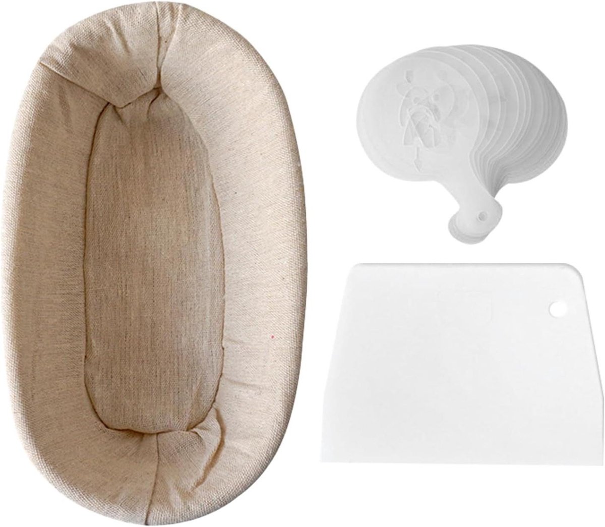 Brood Proofing Mand - Deeg Kom - Zelf Brood Maken - Duurzaam Rotan Materiaal - 17 cm Breed - Beige