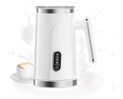 D&A Melkopschuimer - Melkopschuimer elektrisch - Melkklopper - Schuimmaker - Warm en koud - LED aanraakscherm - 5 in 1 - Wit