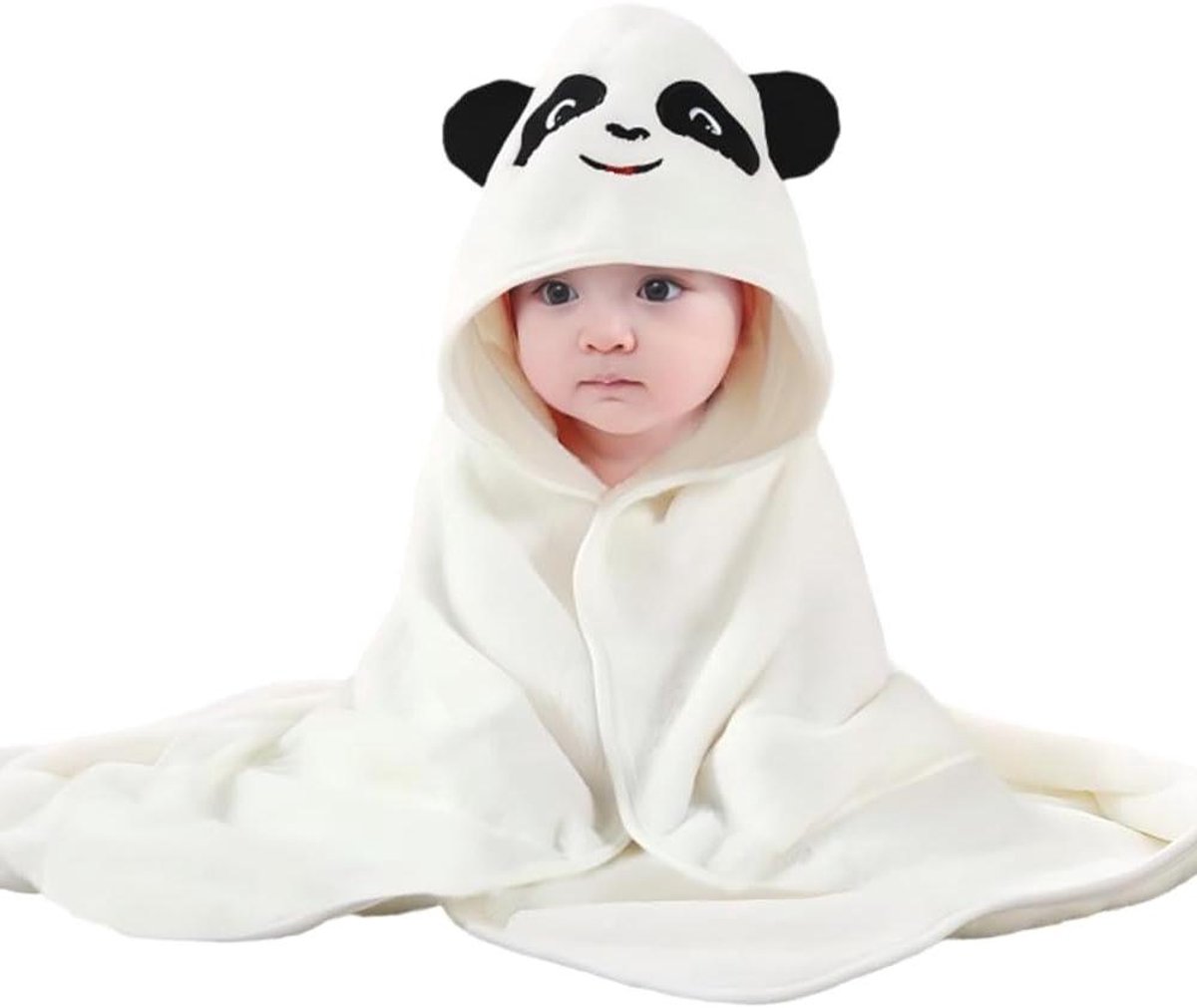 Kinderdeken - Baby plaid - Warmte en comfort - Zacht koraalvlies - 80 x 80 cm - Wit