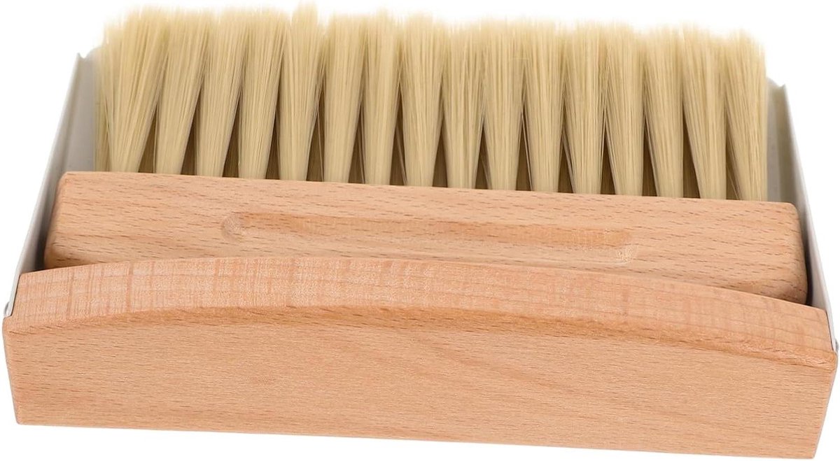 Mini Schoonmaakset - Borstel Stofblik - Bureau Reinigen - Compact Ontwerp - 15.5 cm - Wit