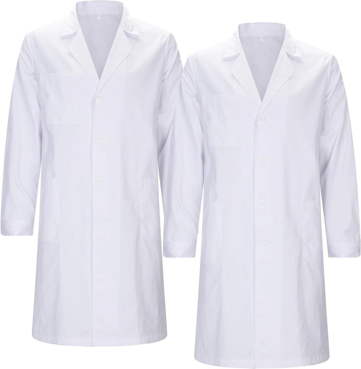 Labjas Dames - Medische Kleding - Professioneel Gebruik - Set van Twee - Standaard - Wit