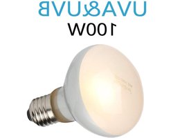 Reptielen warmtelamp - Terrarium lamp - Natuurlijk licht - UVA en UVB - 100 Watt - Wit