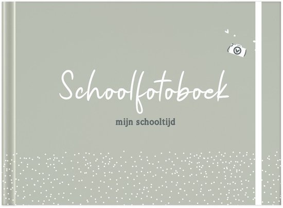 Fyllbooks - Schoolfotoboek - Schoolfoto Album - Invulboek voor Schoolfoto's - Olijfgroen