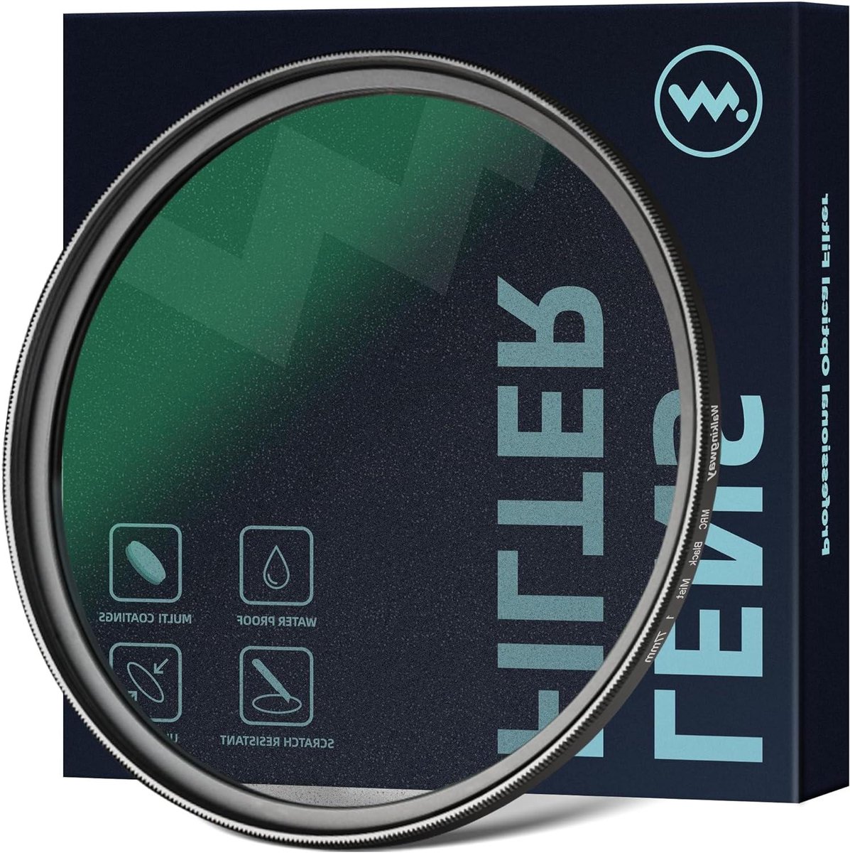 Mistfilter Camera - Zacht Filter - Artistieke Fotografie - Bioscoopeffect - 43mm - Zwart