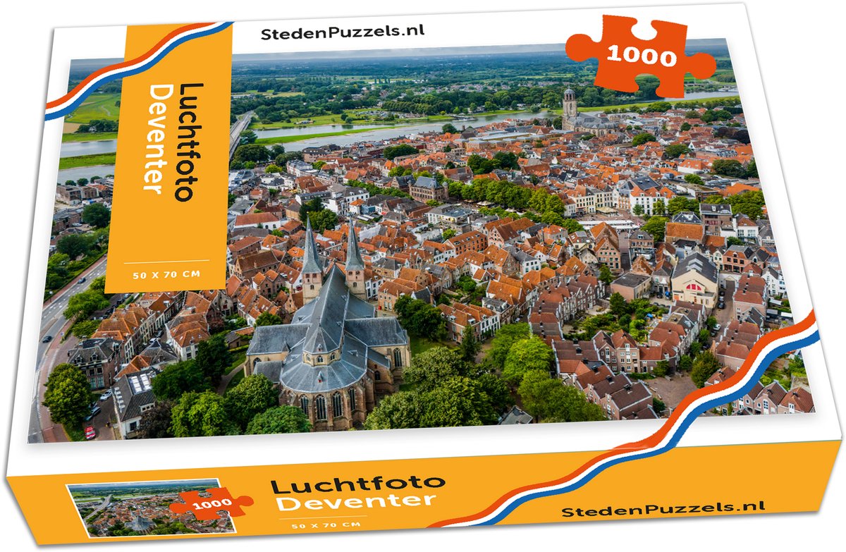 Stedenpuzzels - Luchtfoto Deventer - 1000 stukjes