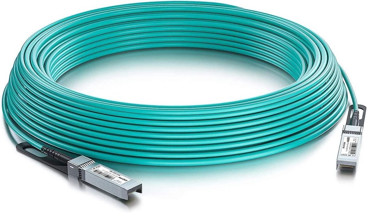 Actieve Optische Kabel - SFP+ AOC Kabel - Netwerkverbindingen - 10GbE Snelheid - 5 meter - Zwart