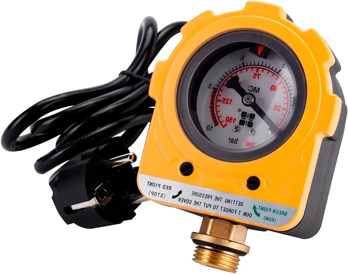 Fotocel Drukregelaar voor Waterpomp 220V 10 Bar Automatische Aan/Uit Schakelaar