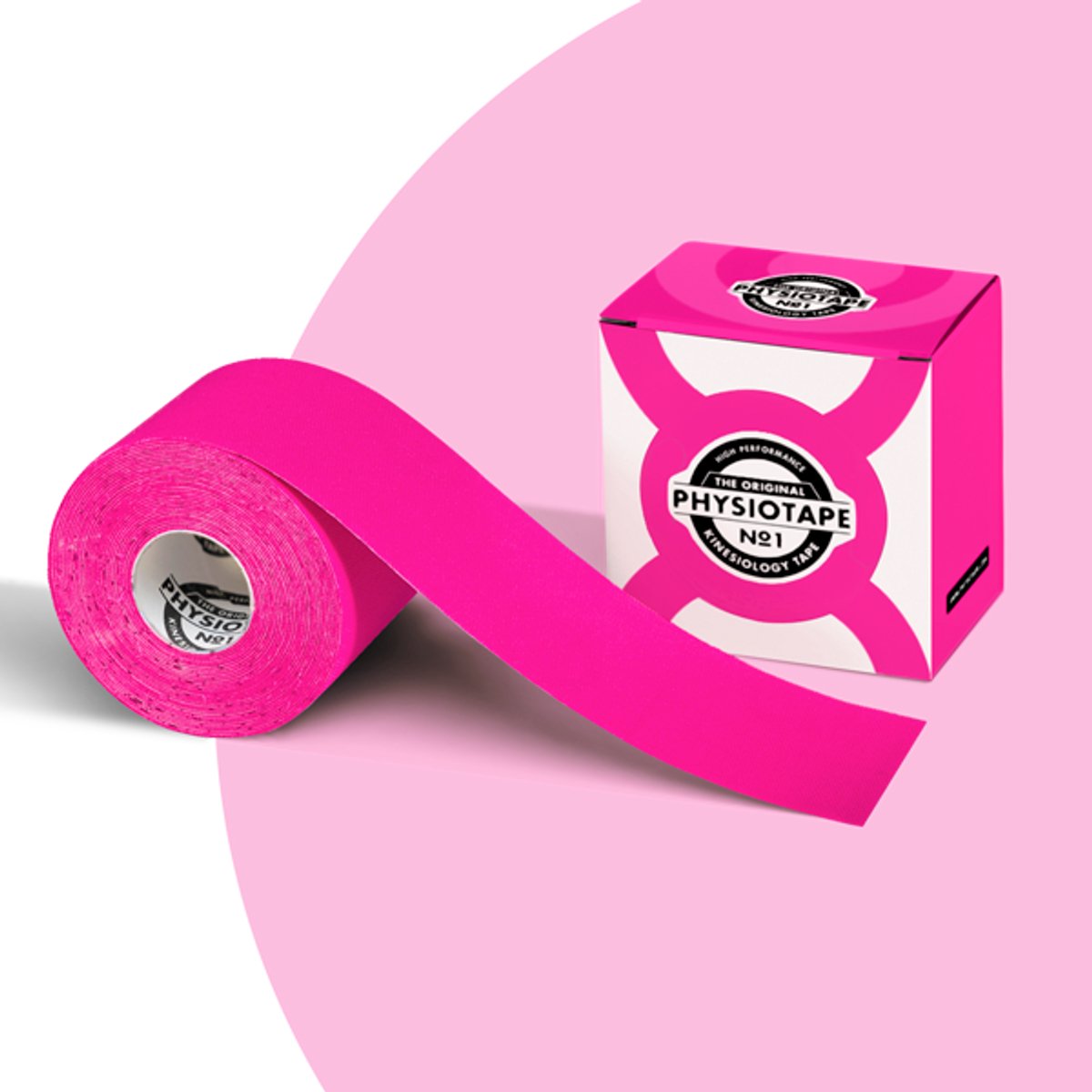 PhysioTape No1 - Roze - Kinesiotape - 5cm x 5m