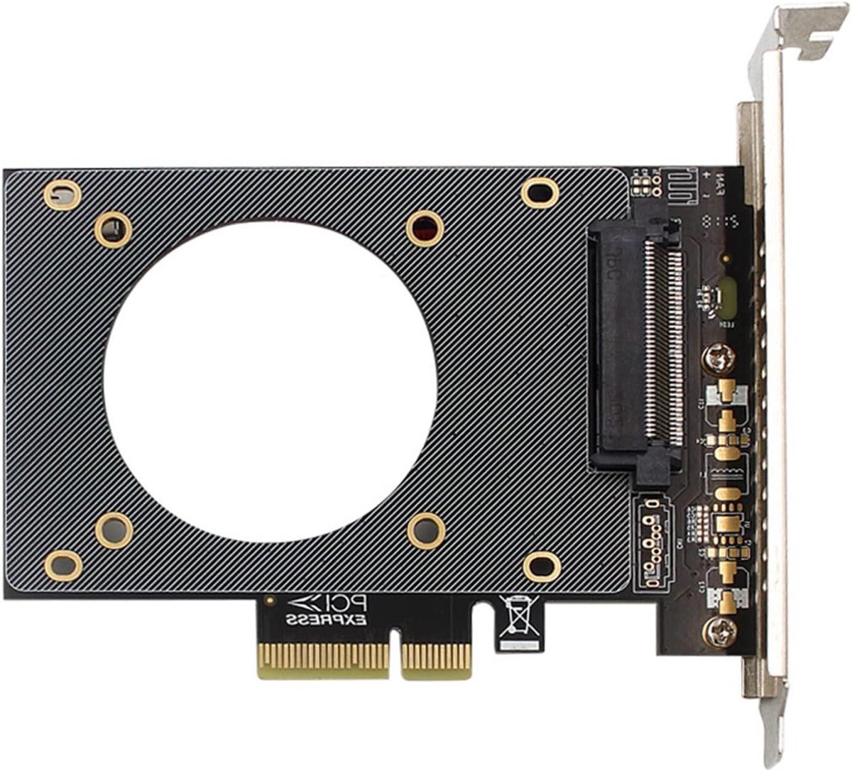 PCIe naar U.2 Adapter - Converter SFF-8639 - Opslag Uitbreiden - Gen3 Snelheid - PCIE X4 - Zwart