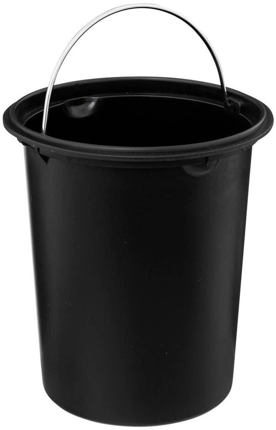 5Five petite poubelle à pédale - métal - beige - 3L - 16 x 25 cm - Salle de bain - Salle de bain / WC