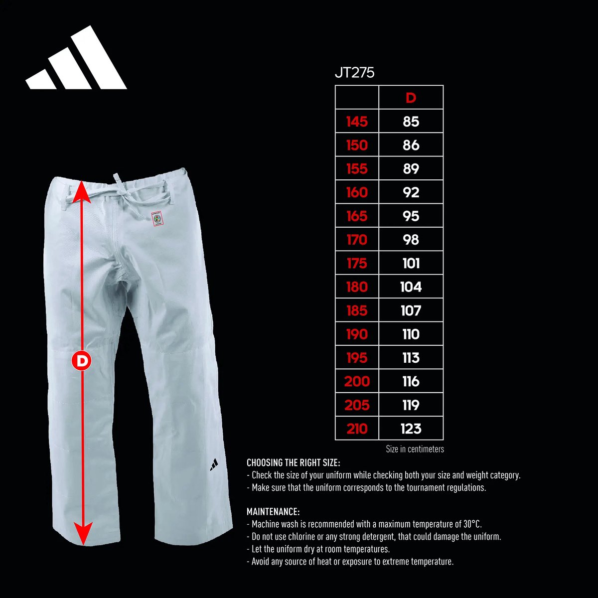 Judobroek Adidas IJF-goedgekeurd Blauw