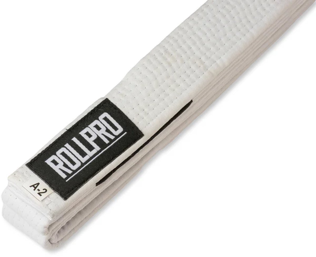 Roll Pro BJJ Belt - White A4