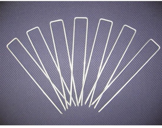 Gronddoekpen / Anti-Worteldoek Haken 20 x 5 x 20 cm ZINK / 100 STUKS ! / gronddoekpennen van Elho — afbeelding 2