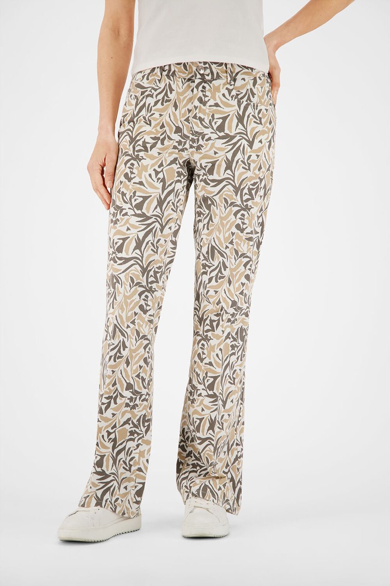 gardeur ZURI126-646491 – Slim Bootcut Print – vrouwelijk en comfortabel