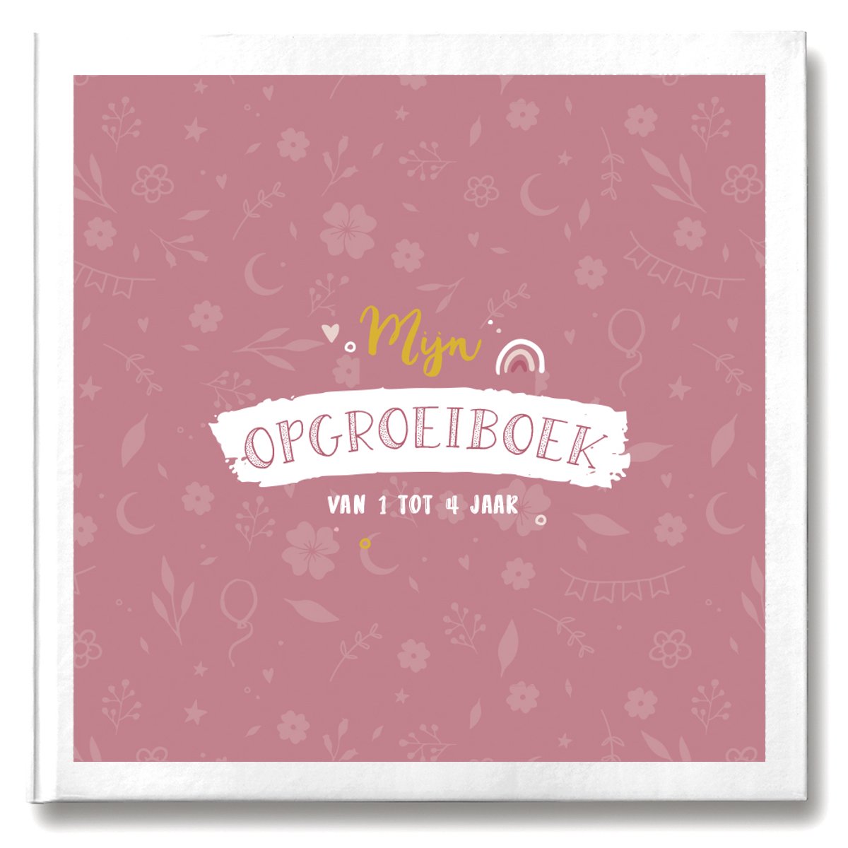 Maan Amsterdam Opgroeiboek Baby Kind 1 tot 4 jaar - Roze - Unisex