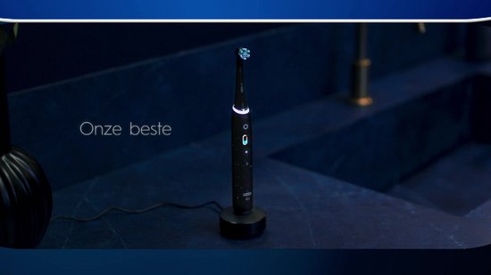 Oral-B iO 10 Elektrische Tandenborstel - Zwart - inclusief Oplaadreisetui en Opzetborstelhouder