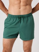 Björn Borg Short de bain Solid Homme - Short de bain Homme - Modèle court - 100 % polyester recyclé - Vert mallard - Taille M