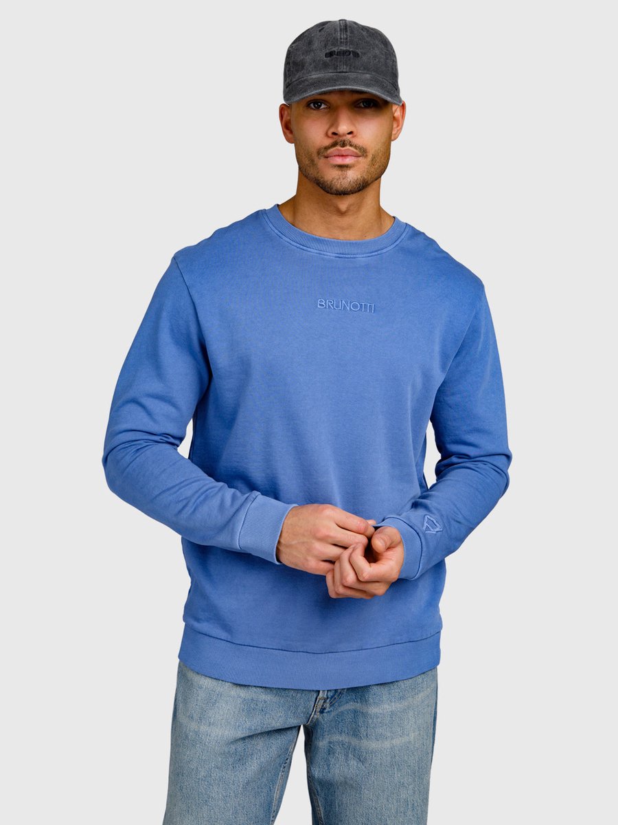 Brunotti Esseries Sweater Heren 100% Katoen Crewneck XL Greyblue