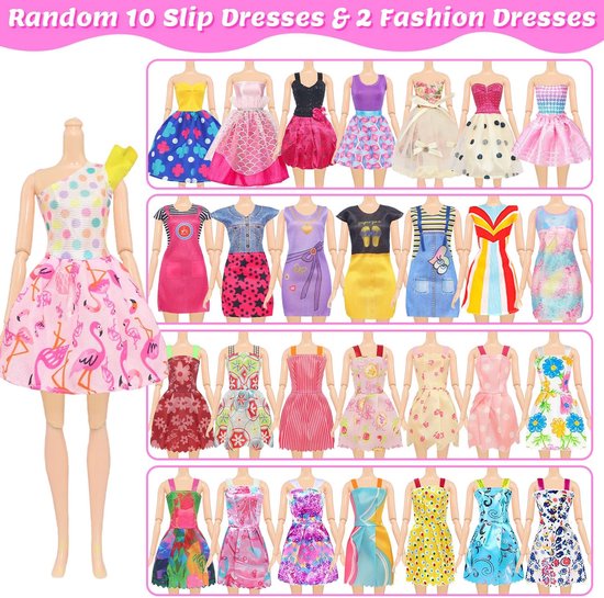 Poppenkleding Accessoires - Aankleedset - Poppen aankleden - 101 Delige Verrassing - 11.5 Inch Poppen - Meerkleurig — afbeelding 5