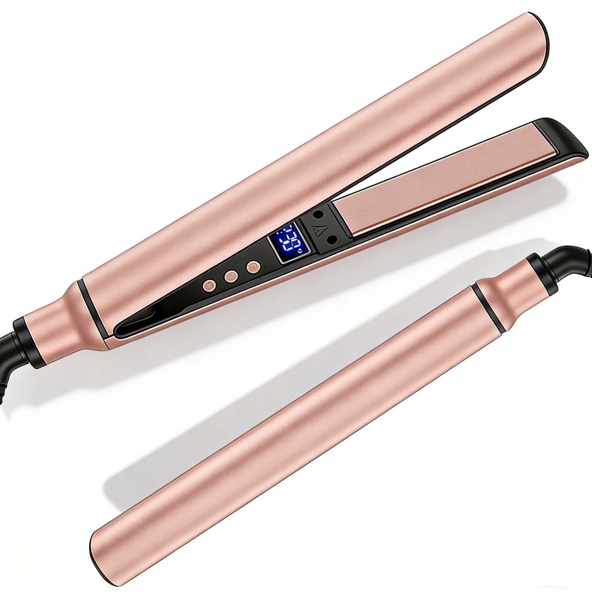 Fokelyi - 2-in-1 Stijltang - Krullen & Steilen - 3 Temperatuurinstellingen - Ionische Anti-Pluis Technologie - Keramische Platen - Snel Opgewarmd - Alle Haartypes