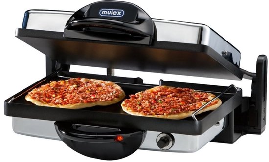 Mulex | MX355 Premium contactgrill - 3 in 1 multigrill - Lahmacun - Bazlama - Vlees & groente - Makkelijk schoon te maken - 2000W - 2200W