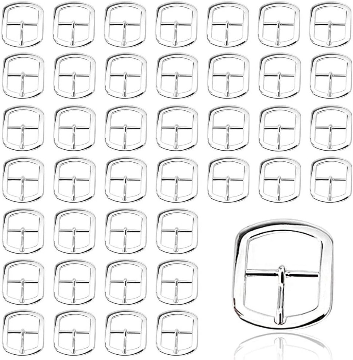 Set van 40 metalen boucles van 12 mm voor manchet, tas, accessoires en schoenen