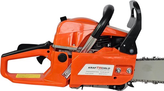 Kraftworld kettingzaag Aspen benzine - 52CC - 45cm zaagblad - 2T - Aspen - 2.6KW - chainsaw van Merkloos	 — afbeelding 2