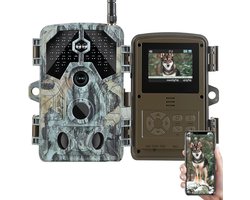 Wildlife Camera - Bos Camera - Natuur Observatie - 4K Video Opname - IP67 Waterdicht - Grijs