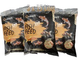 Oswalt Vijversticks - 3x Sticks mix - Visvoer - 3.6kg - 3x 15 liter