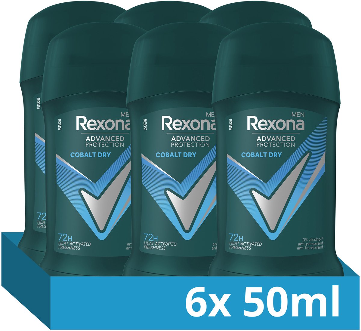 Bol.com Rexona Men Advanced Protection Anti-Transpirant Deodorant Stick - Cobalt Dry - met Heat Activated Freshness Technologie ... aanbieding