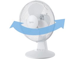 Ventilator - Tafelventilator - Kantoor Koelen - Drie Snelheden - 30 cm - Wit