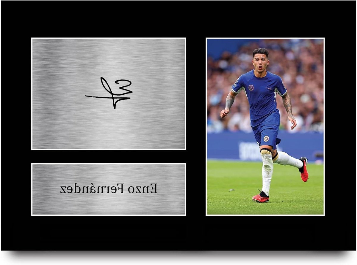 Gesigneerde Foto - Replica Handtekening - Fan Memorabilia - Professioneel Afgewerkt - A4 Formaat - Zwart