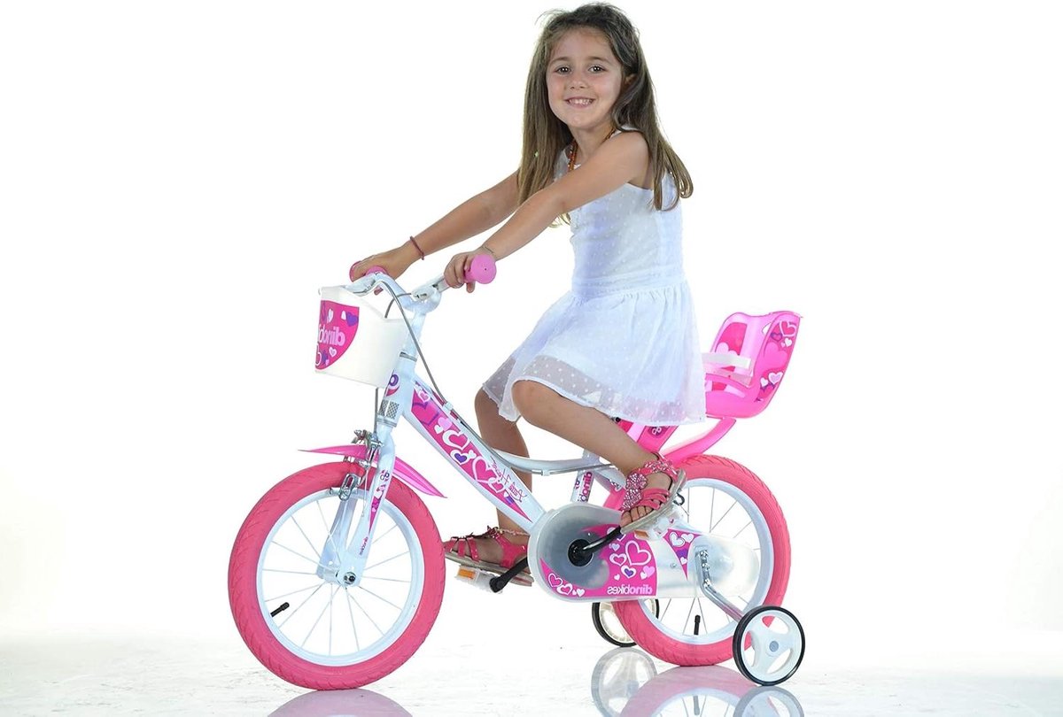 Kinderfiets - Meisjesfiets - Veilig Leren Fietsen - TÜV Gecertificeerd - 16 Inch - Roze