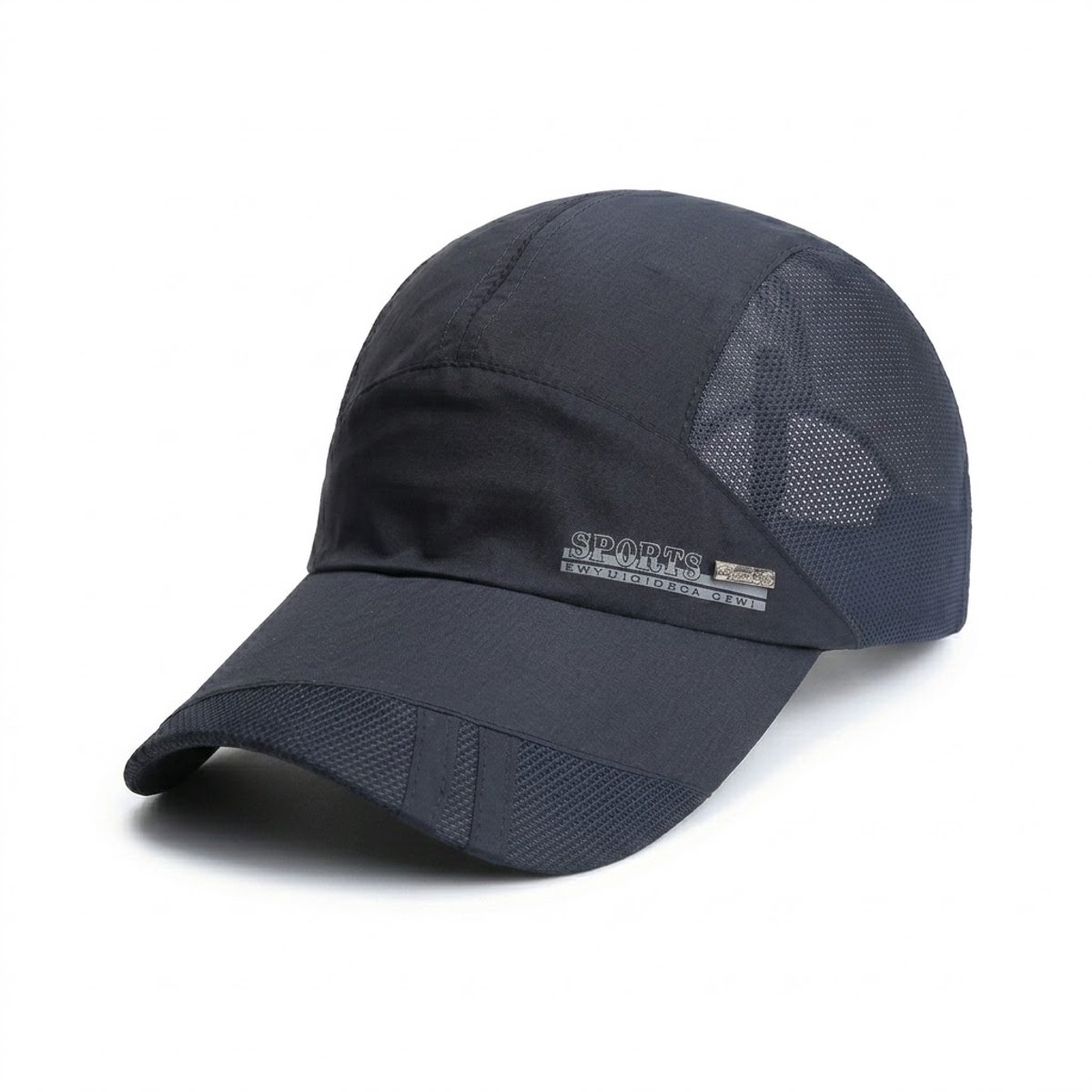 Marineblauwe sport baseball pet dames en heren – ademende mesh cap met gebogen klep – lichtgewicht verstelbare baseball pet voor sport, outdoor en dagelijks gebruik