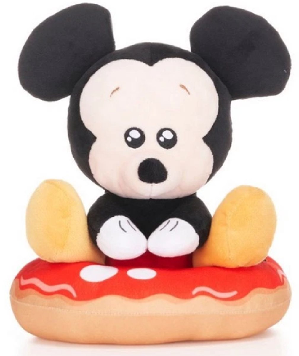 Mickey Mouse - Disney Doughnut Collection Pluche Knuffel 25 cm - Speelgoed Knuffels voor Kinderen Jongens Meisjes