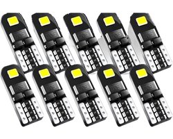 Auto Interieurverlichting - Leeslamp Signaallamp - Auto Verlichten - Zacht Niet-Verblindend Licht - 10 Stuks - Wit